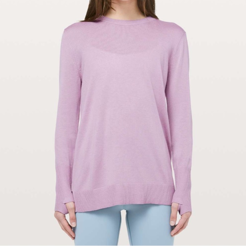 Lululemon Still At Ease Pullover Dusty Lavender Cashlu Cashmere Antoinette 4